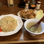Minryuu - 焼飯と鶏の唐揚げ