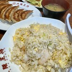 Oosaka Oushou - 海老炒飯と餃子