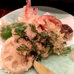 八乃屋 - 天ぷら盛り合わせ