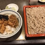 東家 丸井今井店 - 小天丼がセットになった「つる」