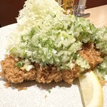 トンカツツキウマ - ネギ塩ロースかつ定食150g 1,200円税込