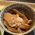 Daininngu poto goryoukaku - 御料鶴小鉢膳 の 多古町産の生姜の佃煮　(2023/12)