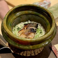 一石三鳥 別邸 - 護摩鯖と風呂吹大根の土鍋ご飯