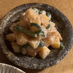 蕎麦おさめ - 柿の白和え