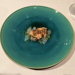 ボッテガ ニック - 瀬戸内海のカワハギのカルパッチョ。新鮮な肝と柑橘のドレッシングがまじでうまい。