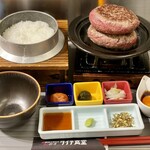 Kamadaki Gohan To Hambagu Taichi Shokudou - 釜ハン タイチ定食 (ハンバーグ・ダブル)