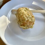 山越うどん - じゃがいも天。