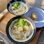 山越うどん - カルボナーラうどんにアレンジしました。