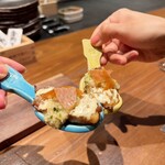 創作鉄板 粉者牛師 - 広島県産牡蠣のワンスプーン