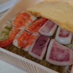 新発田三新軒 - 蒸しえび、イカ