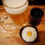 Shin kei - お通し　しじみの味噌汁
