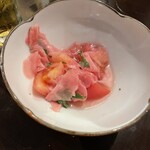 Hanatare - ガリガリトマト　甘酢ガリがとても甘く感じる　新発見！