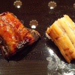 銀座 久兵衛 - 『穴子』（塩、タレ）！塩もタレも美味しい～♪(^o^)丿