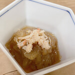 鰻 川淀 - 蟹とくらげの酢和え　¥800