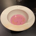 肉とワイン Jinen - 季節野菜のスープ