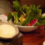 なか田 - ☆チーズフォンデュな雰囲気のバーニャカウダー☆