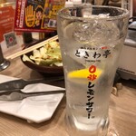 0秒レモンサワー 仙台ホルモン焼肉酒場 ときわ亭 - 乾杯のレモンサワー