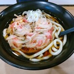 駅そば そば処中山道 - 紅生姜天うどん ¥520（税込）