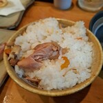 Nagomi - 季節の炊き込みご飯 夜は極力食べないようにしているのですが、ひと口食べたら美味しくてペロッと(^^;