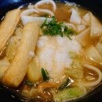 甲州麺 - 令和5年12月
ランチタイム(11:00〜15:00)
山かけほうとうセット 税込930円
山かけほうとう、ミニ卵とじ丼、漬けもの