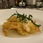 enoteca miyaji - 北海道産真鱈白子のフリット あやめ雪カブ
