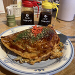Imachan Okonomiyaki - 三次唐麺焼［２玉］②