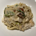 luogo - オイルベースですが、白子が入っている為、クリームソースみたいな味わいに！