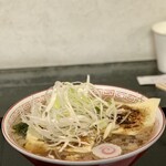 らー麺　Do・Ni・Bo - 朝ラーに炙りチーズとねぎトッピング