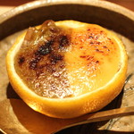 麻布 かどわき - 鮑と河豚白子の味噌グラタン　(2013/11)