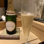 代官山 鮨 たけうち - ローランペリエのハーフボトル