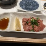 Tempura yumene - 鶏の炙り白レバ刺し(0次会)