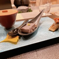 割烹こめを - 湯葉　蟹　秋刀魚