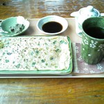 ログ喫茶・ペンションいずみが森 - 料理写真:ひらやちーセットを頂きました。