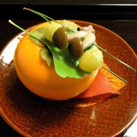 建仁寺 祇園 丸山 - 先附／柿の葉盛り
