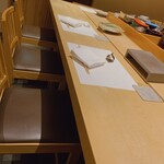 代官山 鮨 たけうち - 内観カウンター