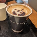 DEAN & DELUCA - パンダアートのカフェラテ①