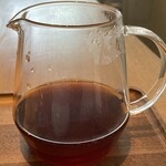 COFFEE - エチオピア（名前失念）。ライトロースト、紅茶のような色味です。