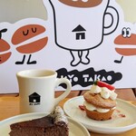 My Home Coffee, Bakes, Beer - ■イチゴのショートケーキ(ｸﾞﾙﾃﾝﾌﾘｰ&ｳﾞｨｰｶﾞﾝ)
            ■マロンチーズケーキ(ｸﾞﾙﾃﾝﾌﾘｰ)
            ■ジンジャーアップル