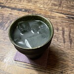 ごはんや 要兵衛 - 鶴梅(柚酒)のソーダ割。