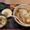 一文無 - 料理写真:支那そば炊き込みご飯セット　1,100円(税込)