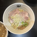 京つけめん つるかめ - 生姜醤油つけ麺 1,100円 (全粒粉 冷盛)