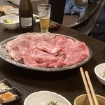 旬菜旬魚 きくの - 牛しゃぶ用牛肉