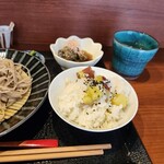 和彩 よし川 - 茄子のお浸し・薩摩芋ご飯