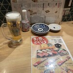 Sushi Sake Sakanasugi Tama - ビールはプレモルです
