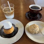 Ou - auクラシックプリン　スコーン　アイスカフェラテ　ブレンドコーヒー