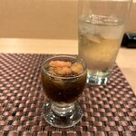 おばた - 冷凍トマトとモズクの酢の物
