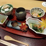 Nihon Ryouri Isegin - 【前菜】各自のトレーに盛り付けていただきます