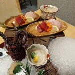 日本料理　伊せ吟 - 【お造り】伊勢海老付き！こちらで2名分