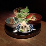 炭焼 おかげさん - 惣菜四点盛り