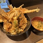 天麩羅 秋光 - 五代目天丼　半寿卵乗せ